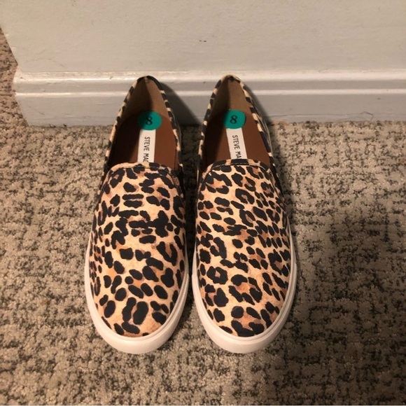 Steve Madden Safary Leopard Print Slides Size 8 - Picture 2 of 8